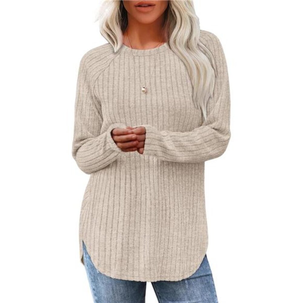 Long Sleeve Shirts for Women 2025 Fall Clothes Tunic Tops Loose Fit